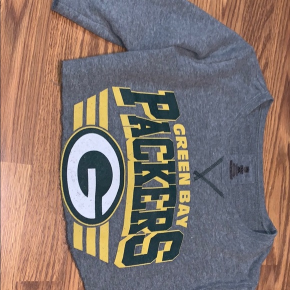 Team Apparel Tops - Green Bay Packers quarter sleeve crop top M